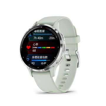 Garmin Venu 3S  GPS 智慧手錶-橄欖薄荷
