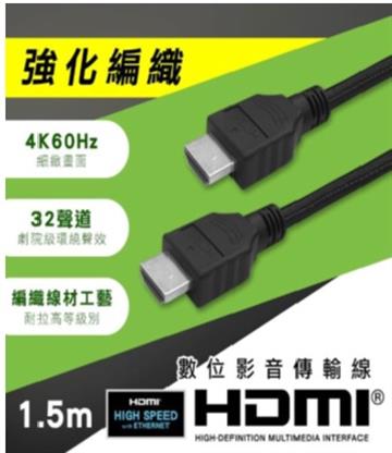 Amachine HDMI 強化編織影音線 1.5M
