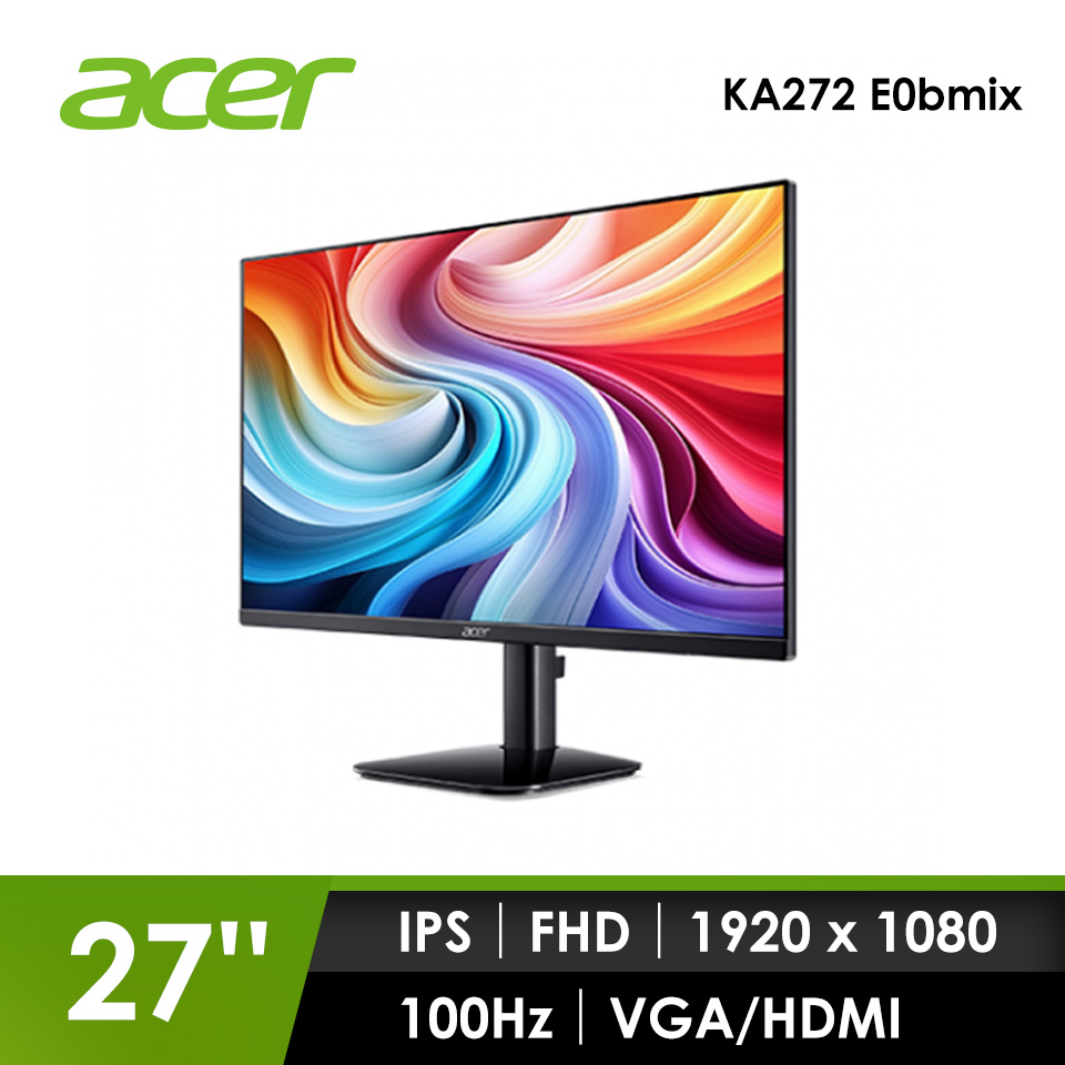 宏碁 Acer 27型 100Hz IPS液晶顯示器