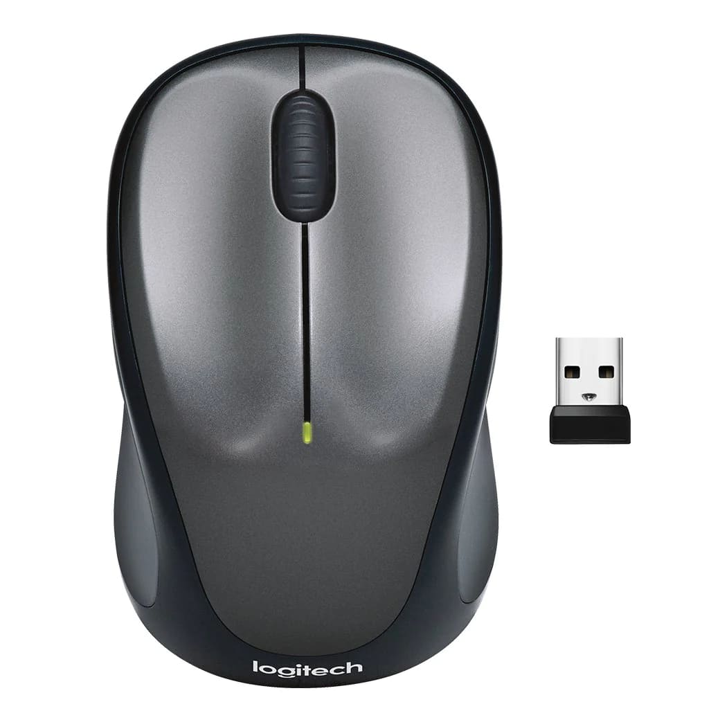 羅技 Logitech M235n 無線滑鼠-銀黑