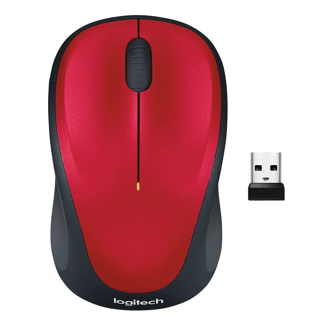 羅技 Logitech M235n 無線滑鼠-紅