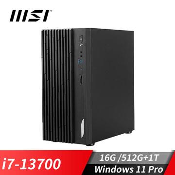 微星 MSI PRO DP180 桌上型電腦(i7-13700/16G/512G SSD+1T HDD/Win11Pro)
