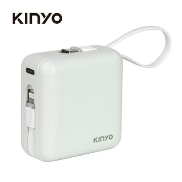 KINYO 大方塊行動電源10000mAh-綠