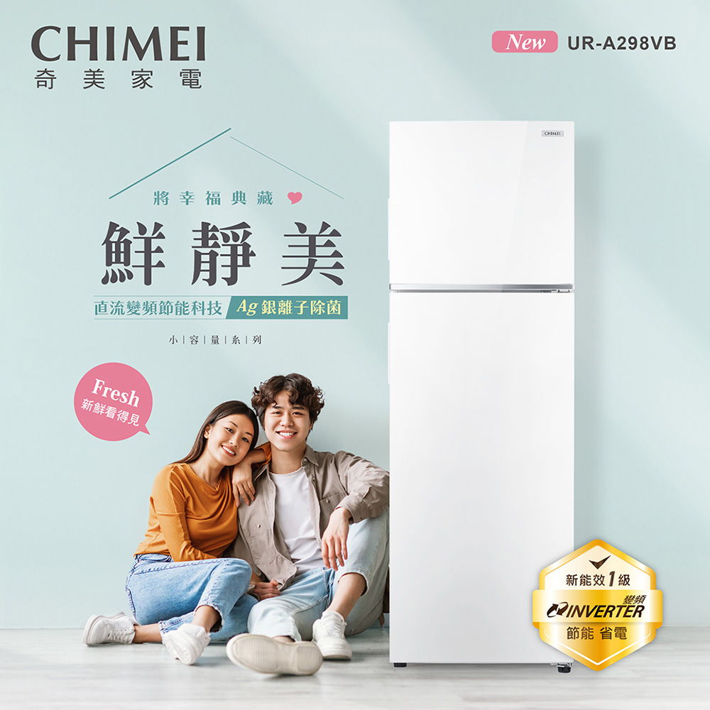 奇美CHIMEI 292公升變頻雙門電冰箱