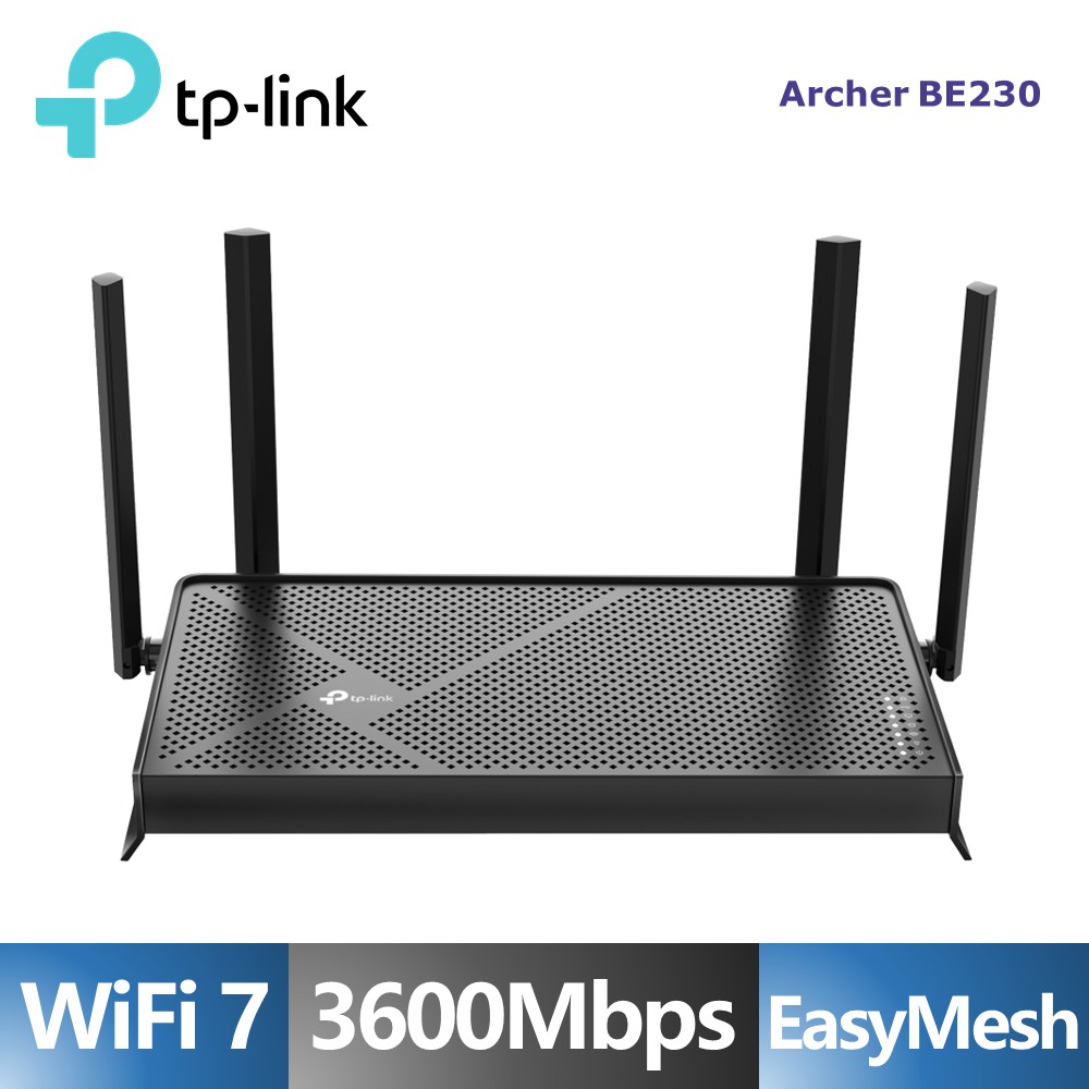 TP-Link Archer BE230 Wi-Fi 7雙頻路由器