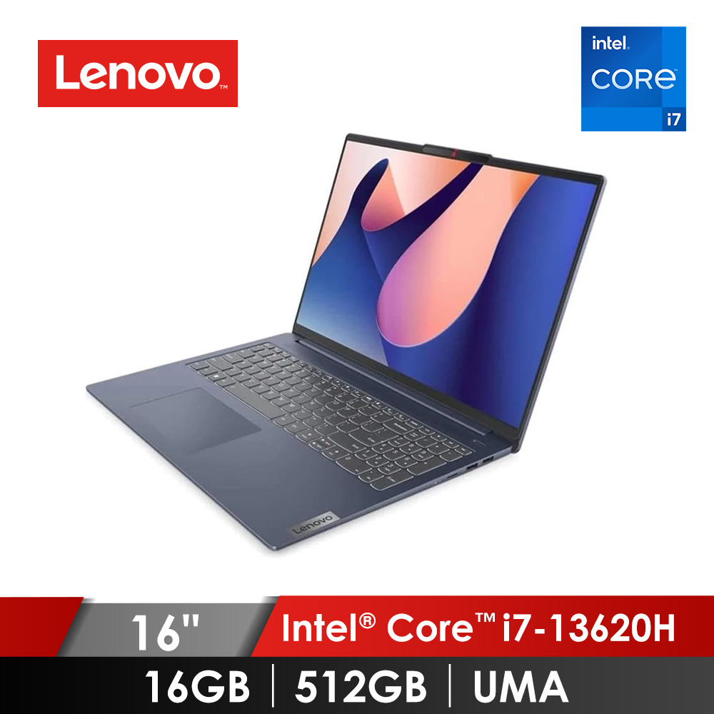 聯想 Lenovo ideaPad Slim 5i 筆電 16&#034;(Intel Core i7-13620H&#47;16G&#47;512G&#47;UMA&#47;W11) 深淵藍
