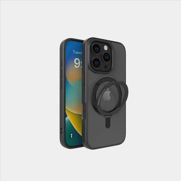 MONOCOZZI i16 Pro 磁吸旋轉支架殼-黑