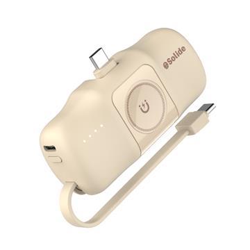 Solide Type-C小榔頭行動電源5000mAh-奶茶