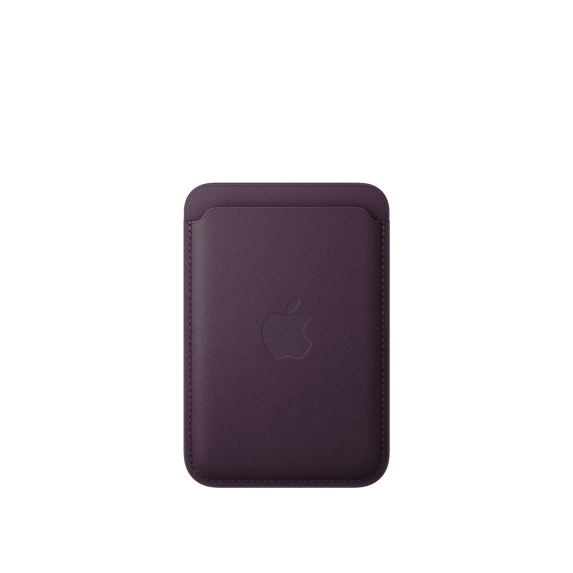 iPhone MagSafe精細織紋卡套-黑莓色