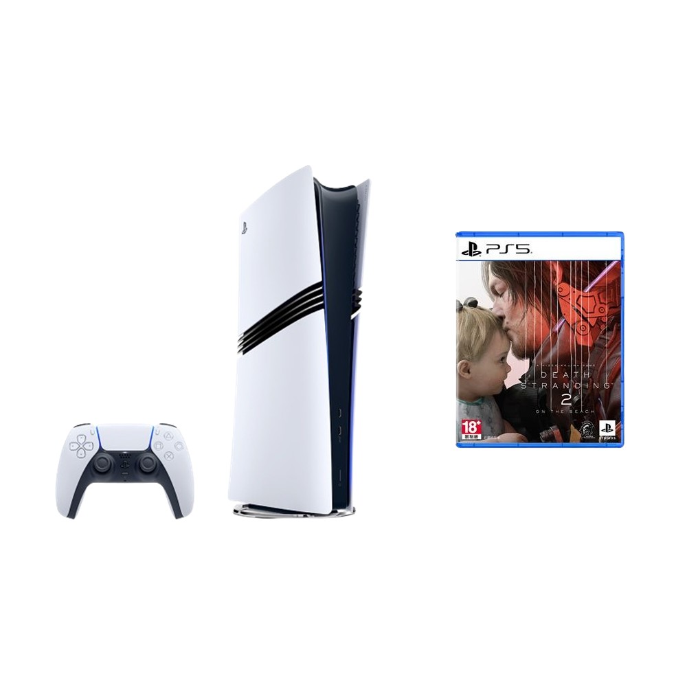 【限量組】PlayStation 5 Pro 主機 + 死亡擱淺2 普通版