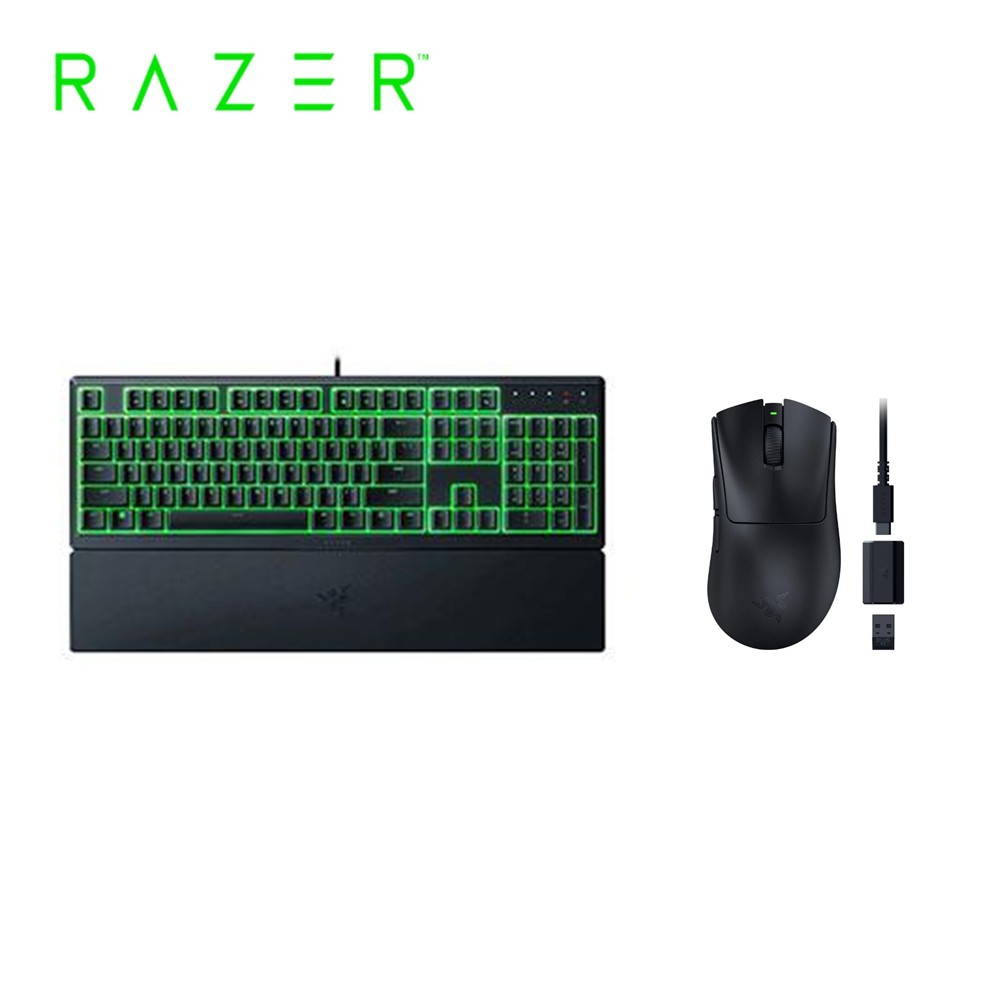 雷蛇 Razer 煉獄蝰蛇V3速度版電競滑鼠 + 雨林狼蛛V3X薄膜式RGB鍵盤