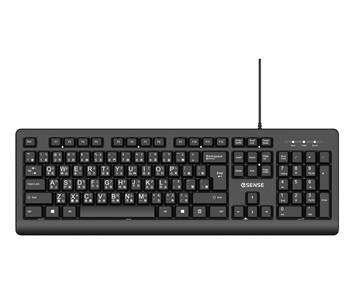 Esense S5650英文大字體標準鍵盤-黑