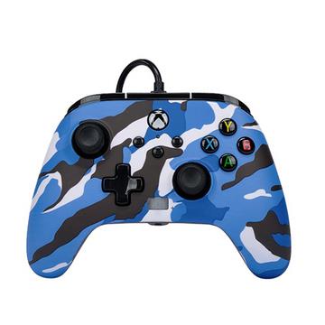 PowerA XBOX官方授權有線遊戲手把-藍迷彩