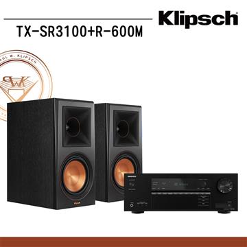 ONKYO Klipsch兩聲道組合SR3100+RP-600M黑