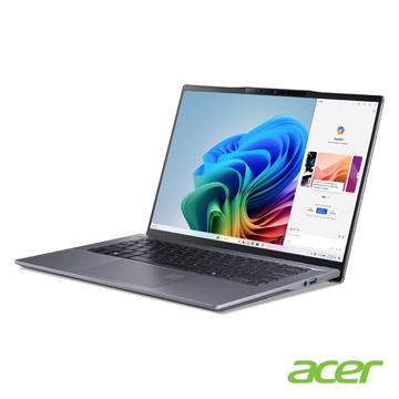 ACER Swift GO 14 電競筆電 灰 (Snapdragon X Plus 42100/16GB/1TB/W11)
