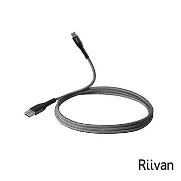 Riivan USB-C TO A快充傳輸線1.2M-灰