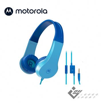 Motorola Moto JR200 耳罩式兒童耳機-藍色