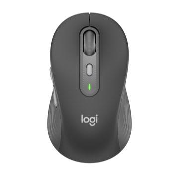 羅技 Logitech M750多工靜音無線滑鼠(大手版)-石墨黑