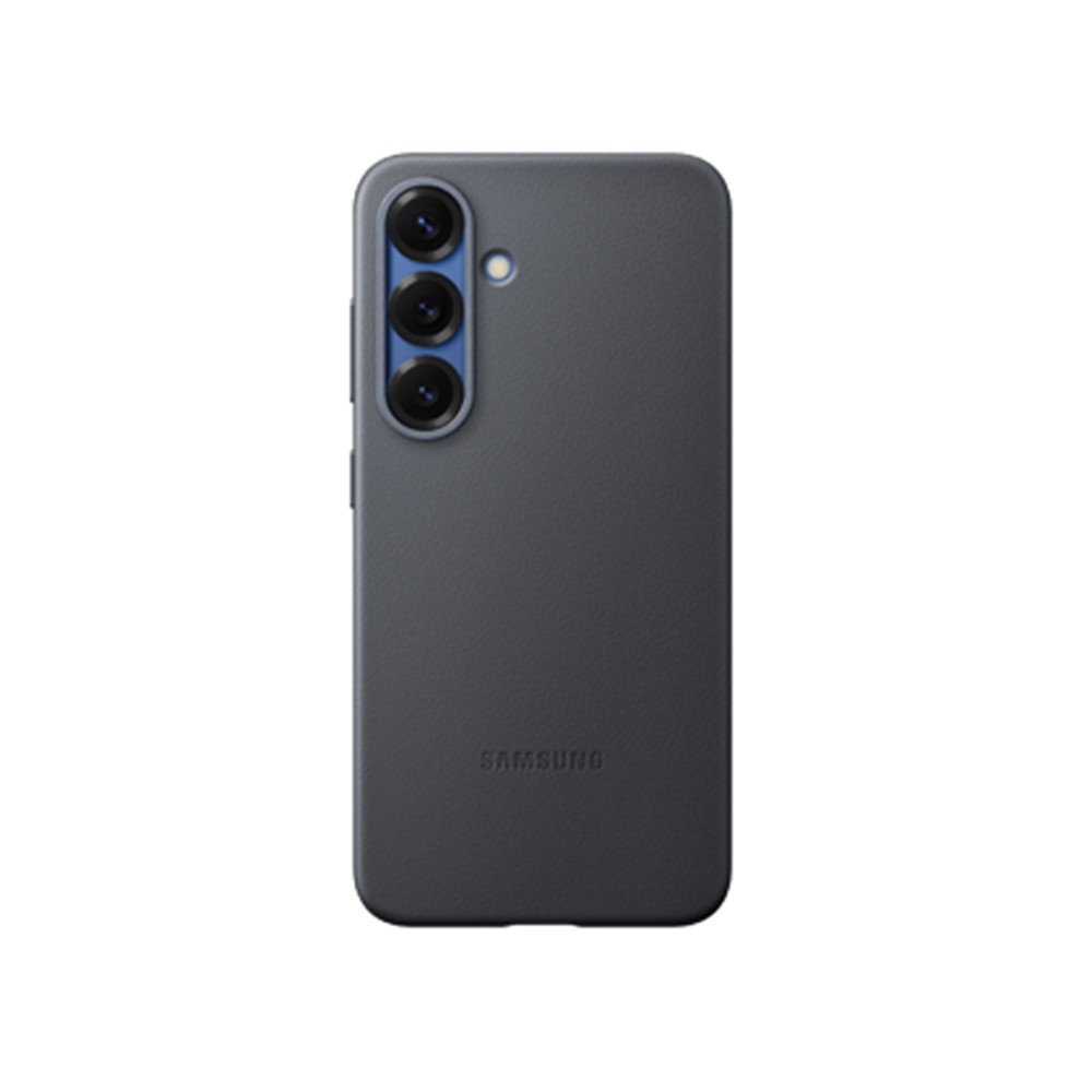 SAMSUNG Galaxy S25 純素皮革保護殼-黑