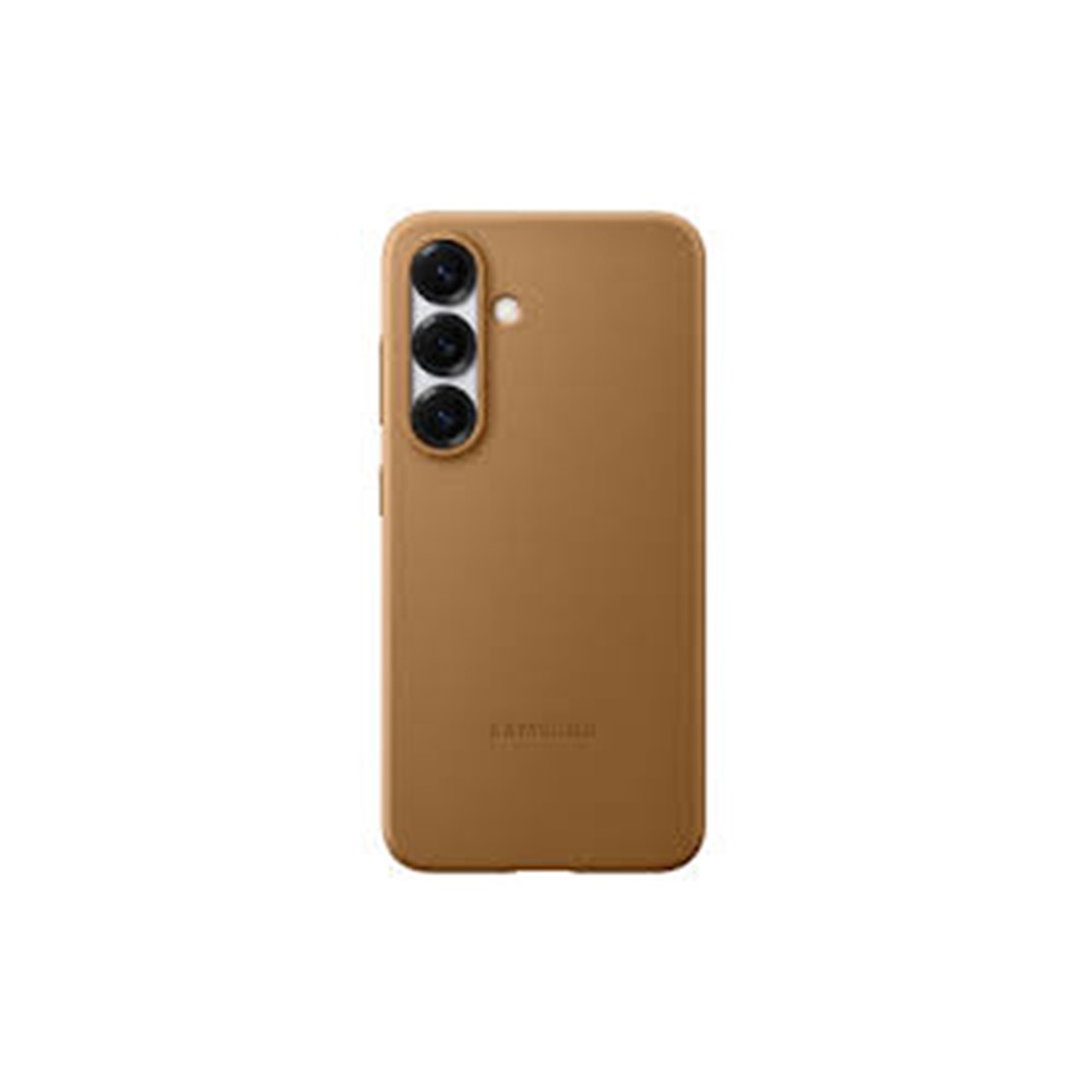 SAMSUNG Galaxy S25 純素皮革保護殼-駝