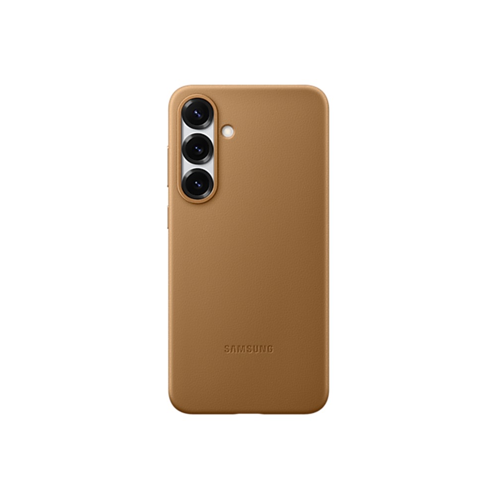 SAMSUNG Galaxy S25+ 純素皮革保護殼-駝