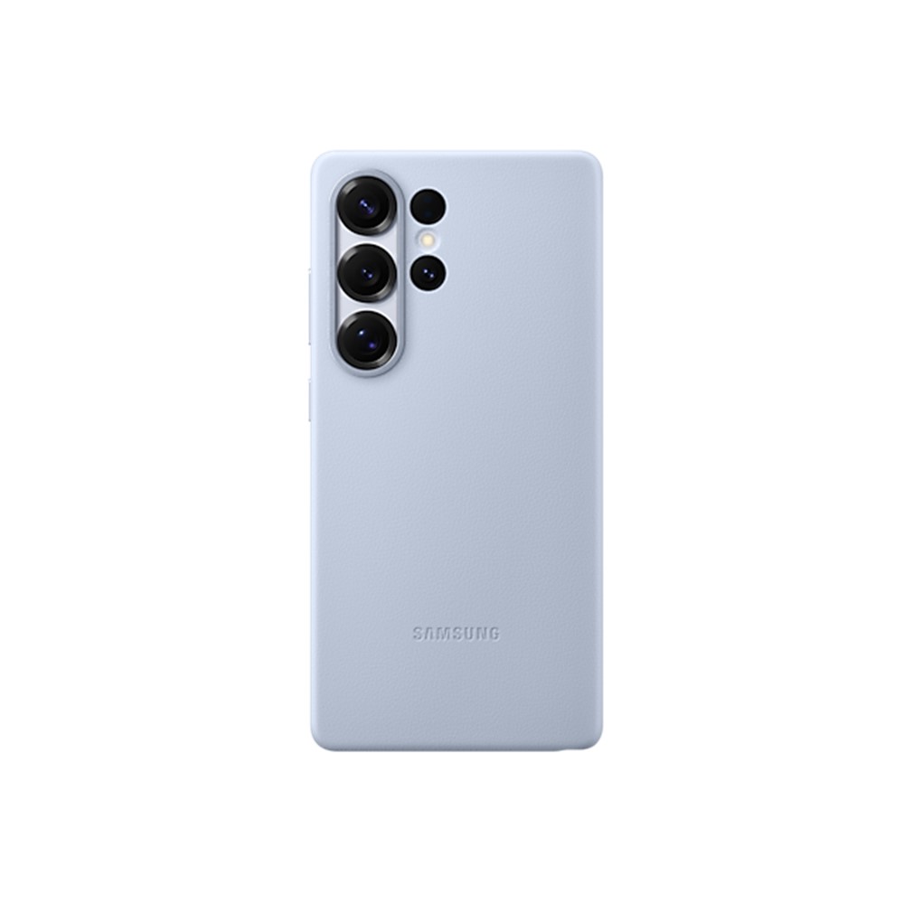 SAMSUNG Galaxy S25U 純素皮革保護殼-淺藍