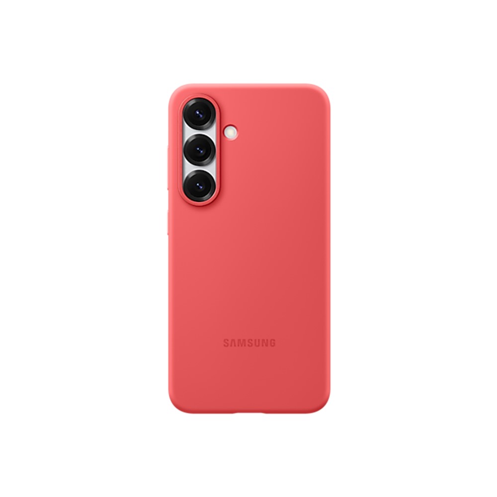SAMSUNG Galaxy S25 矽膠薄型保護殼-紅