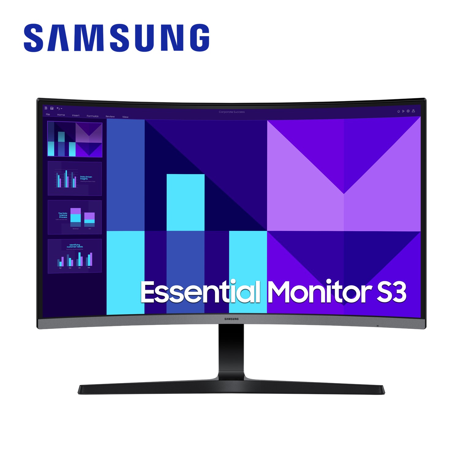 SAMSUNG 27型 Curved曲面螢幕 (雙介面/低藍光/零閃屏/100Hz)
