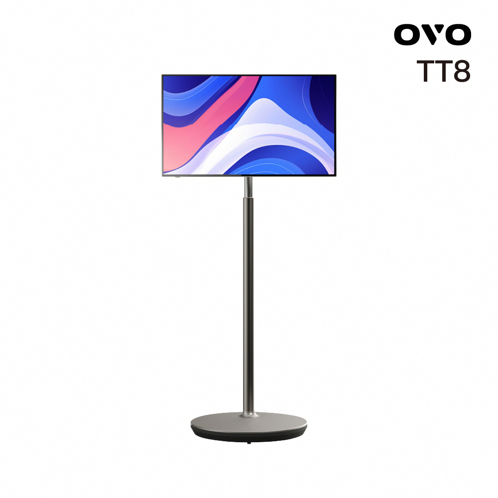 OVO 32型 4K 移動式可觸控推推AI閨蜜機 (3840x2160/左右旋轉/60Hz)