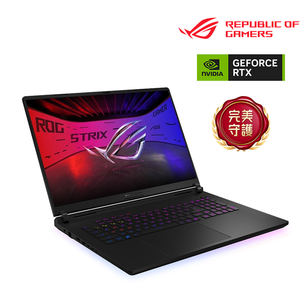 ASUS ROG Strix SCAR 18 電競筆電 黑 (U9-275HX/32G/1TB/GeForce RTX 5080/W11)