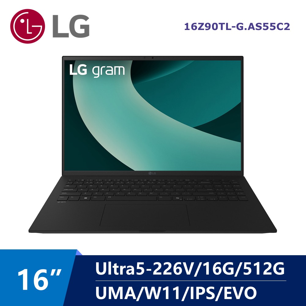 樂金 LG Gram AI筆電 16" (Intel Core Ultra5-226V/16G/512G/UMA/W11/EVO)