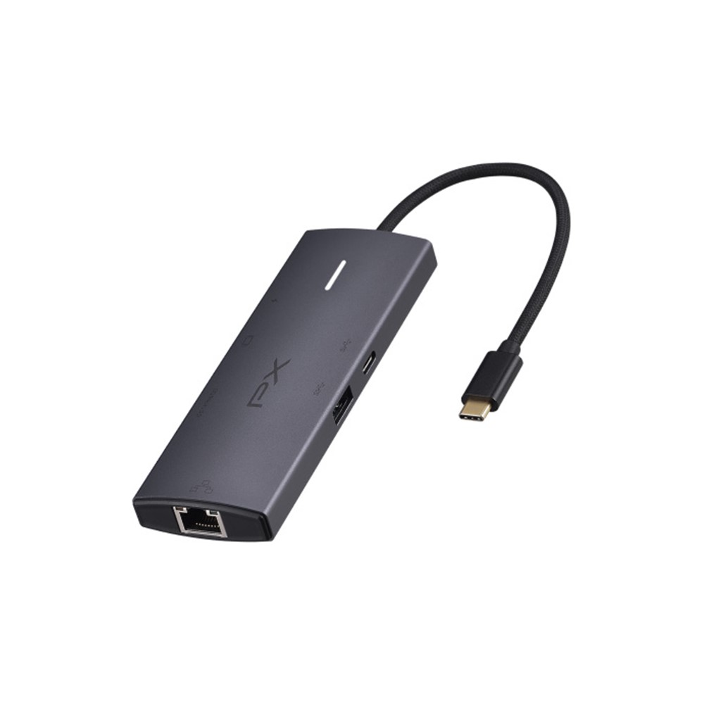 大通 TypeC 7合1高畫質影音轉換器-網路孔