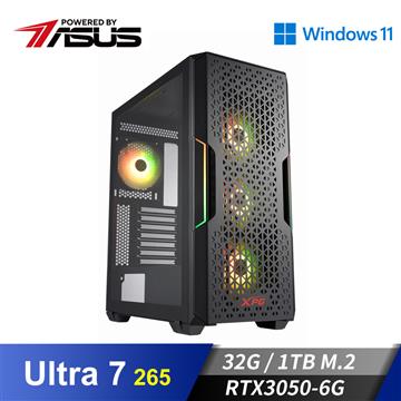 華碩平台[威海將軍]U7獨顯Win11電腦 (Ultra 7 265/32G/RTX 3050/1TB_M2)