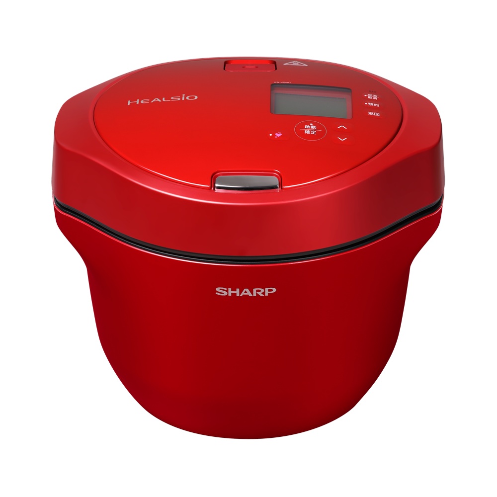 SHARP 智慧攪拌零水鍋(番茄紅)
