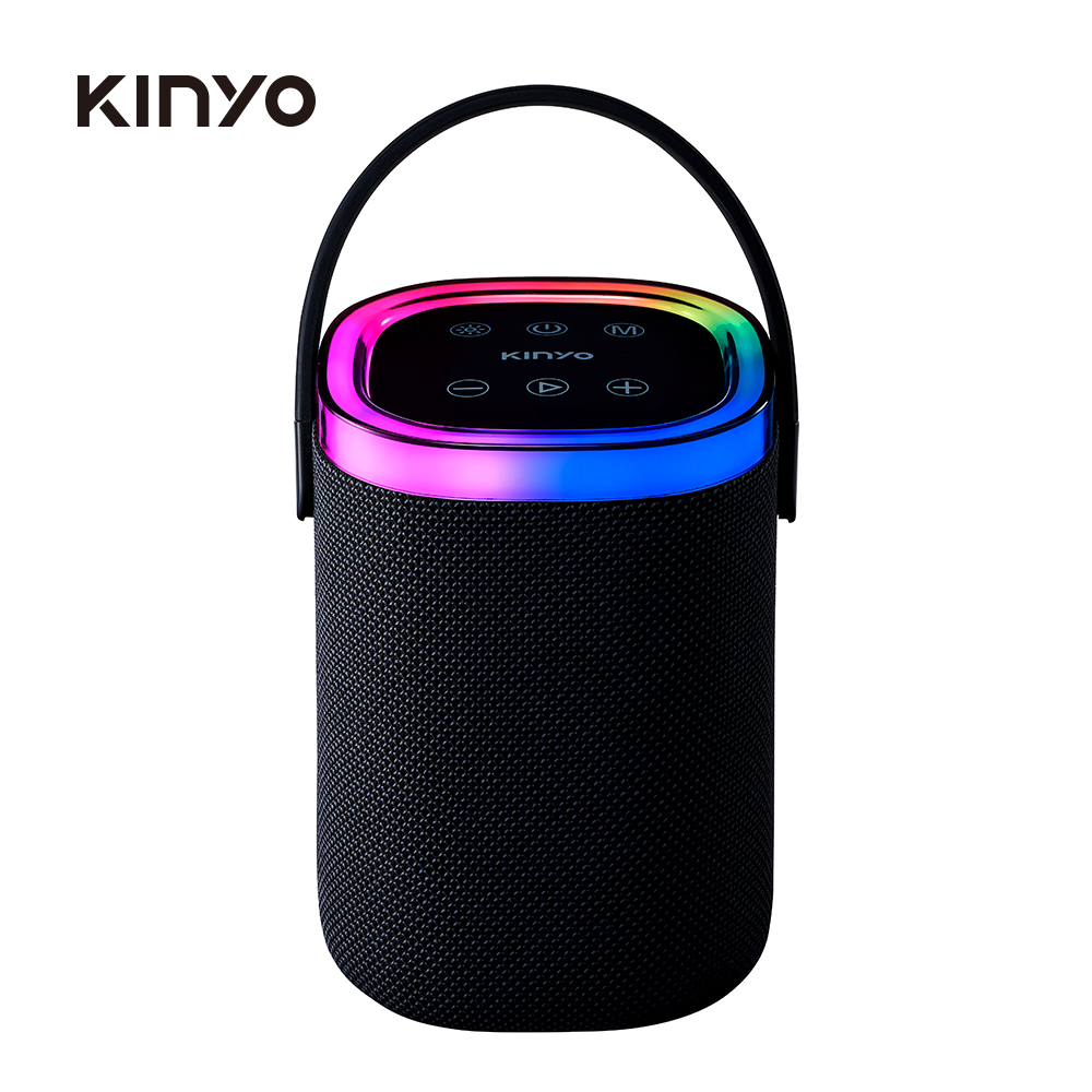 KINYO 攜帶式RGB藍牙揚聲器