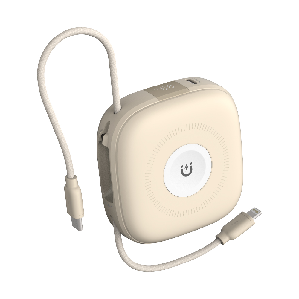 Solide 馬卡龍六合一行動電源10000mAh-奶茶