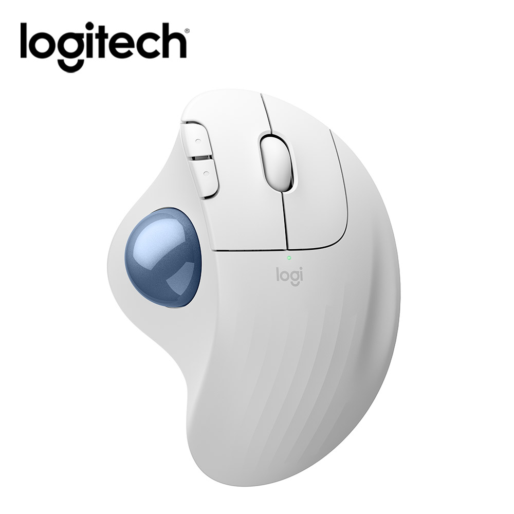 羅技Logitech Ergo M575S軌跡球滑鼠-珍珠白