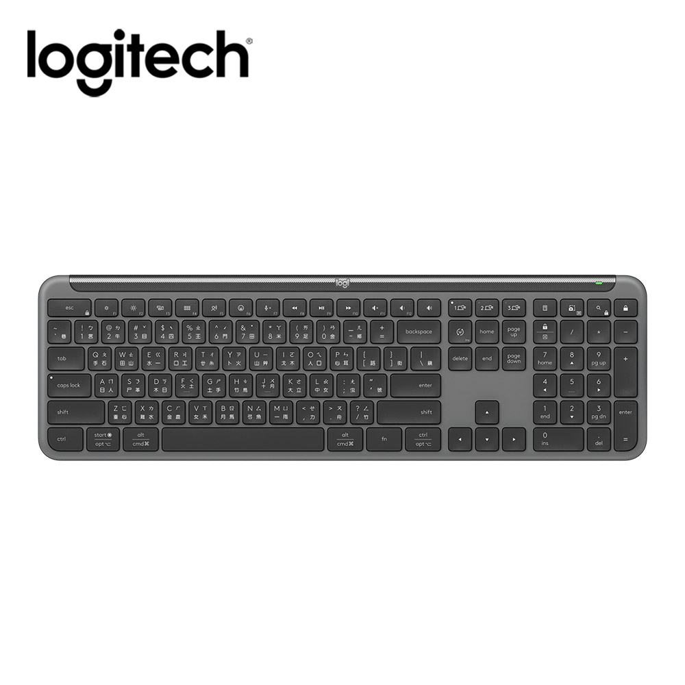 羅技Logitech K950無線鍵盤-石墨黑