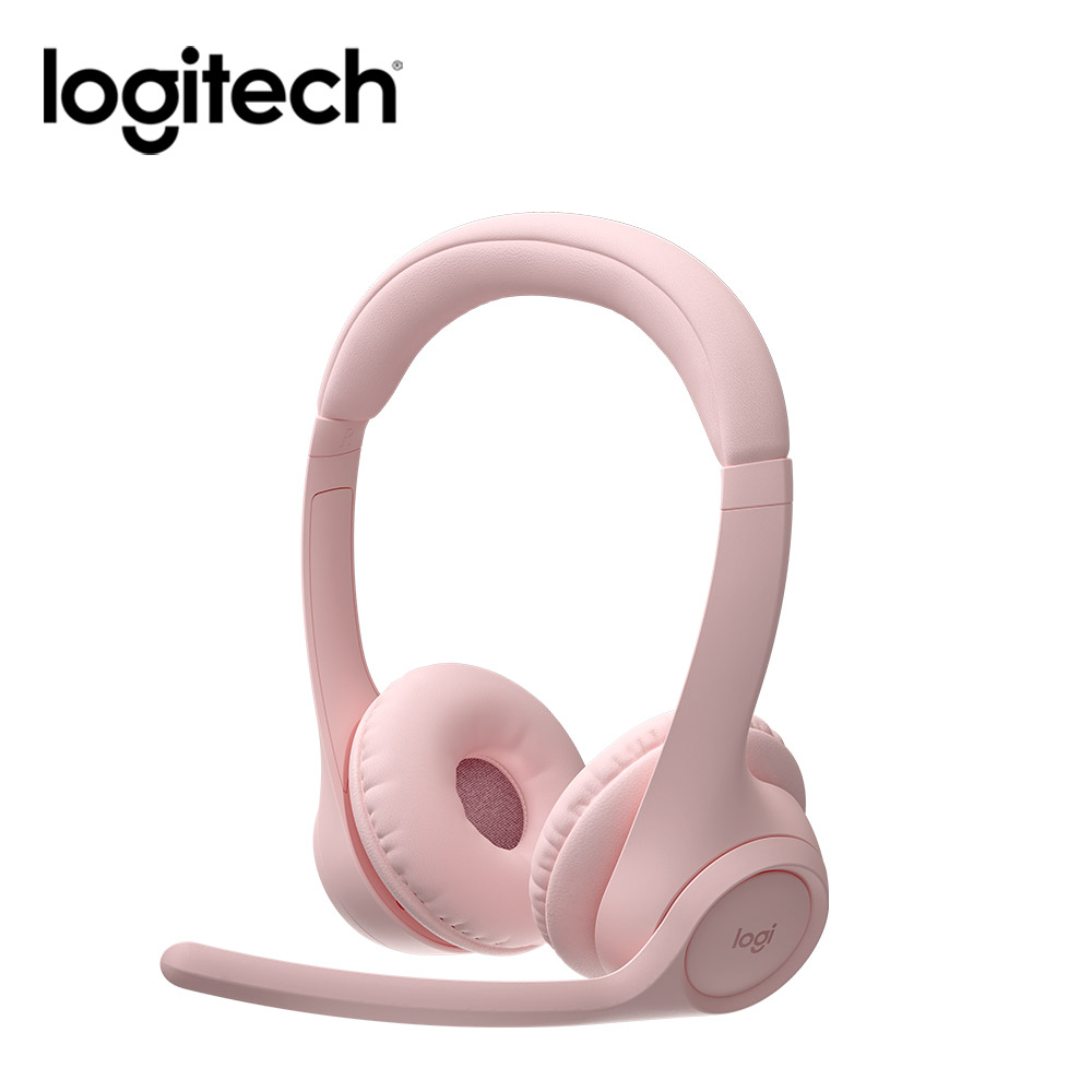 羅技Logitech Zone 300無線藍牙耳麥-玫瑰粉