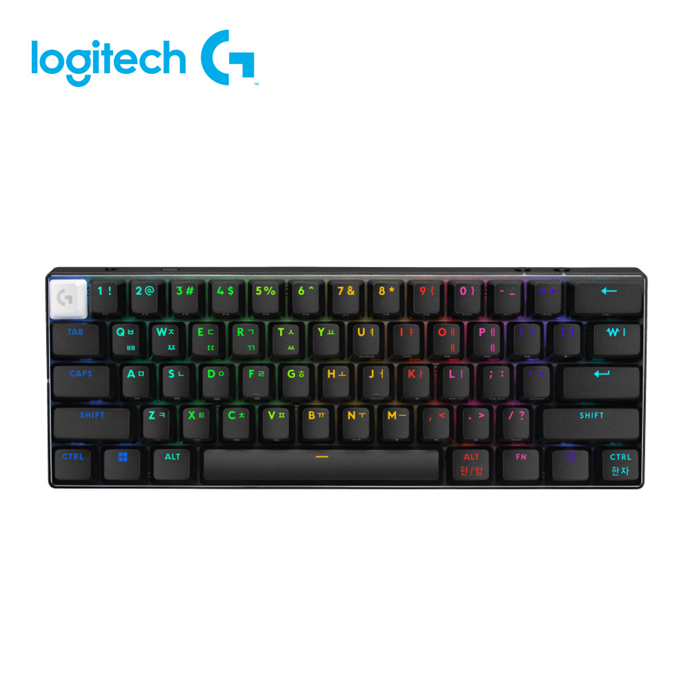 羅技Logitech PRO X觸感軸職業機械式60%鍵盤-黑