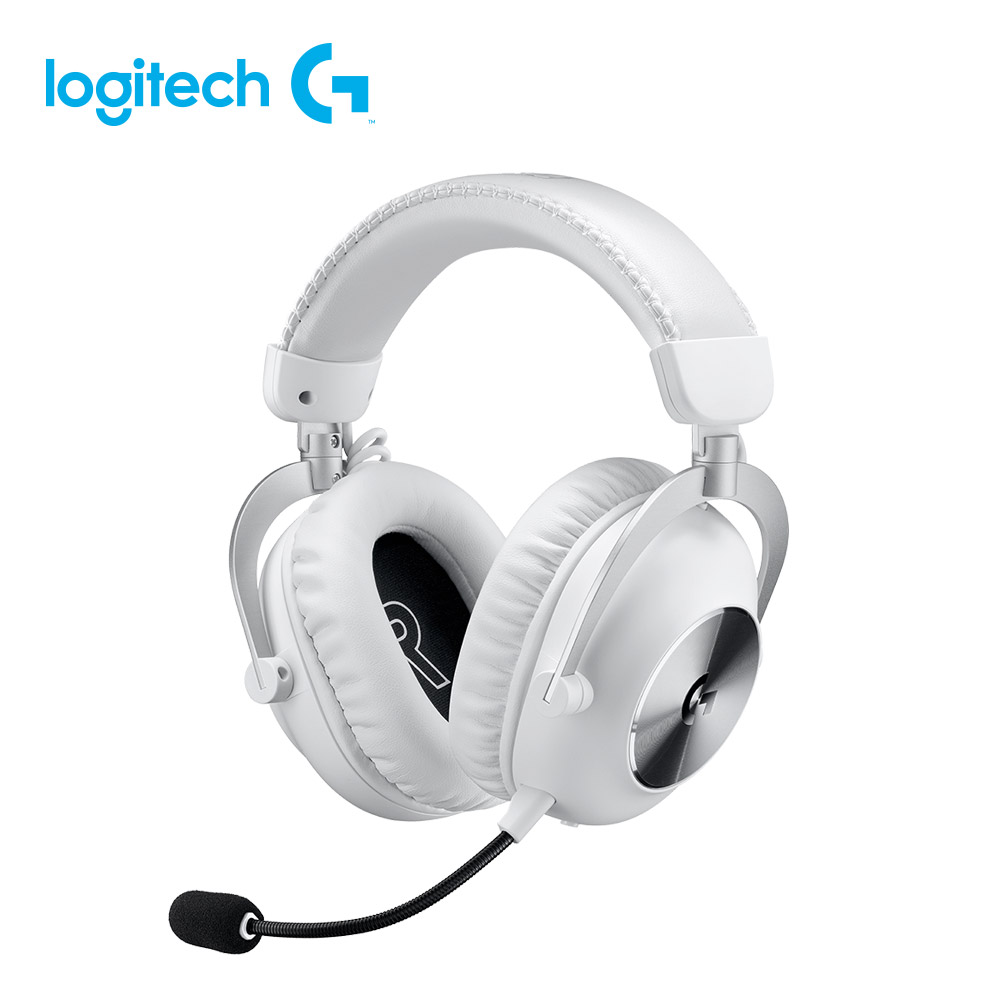 羅技Logitech Pro X第二代職業級無線電競耳麥-白