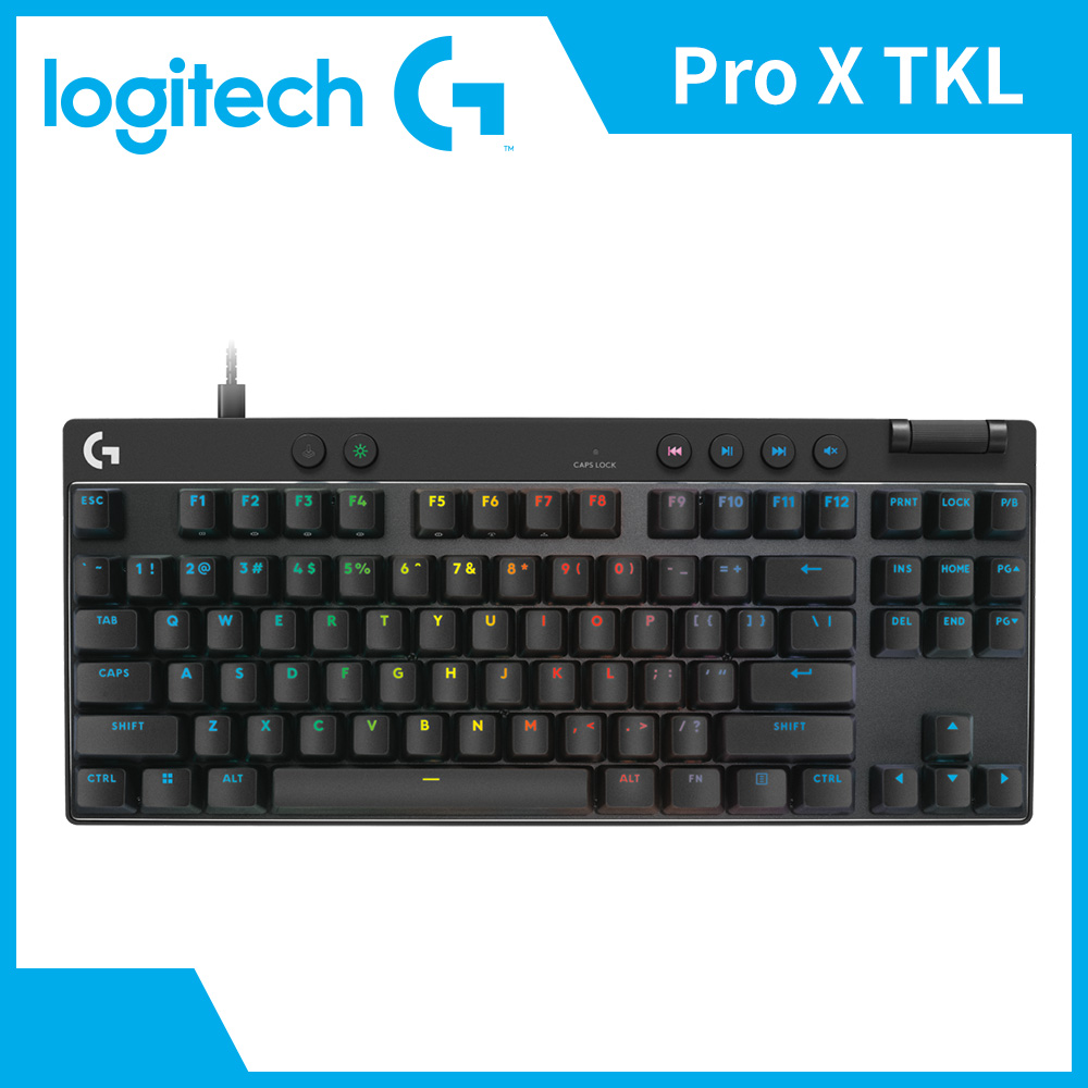 羅技Logitech PRO X TKL RAPID電競鍵盤-黑