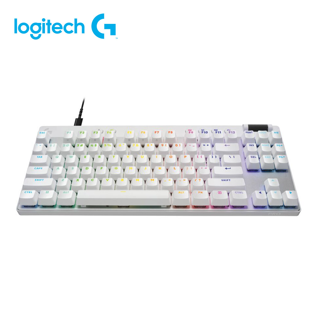 羅技Logitech PRO X TKL RAPID電競鍵盤-白