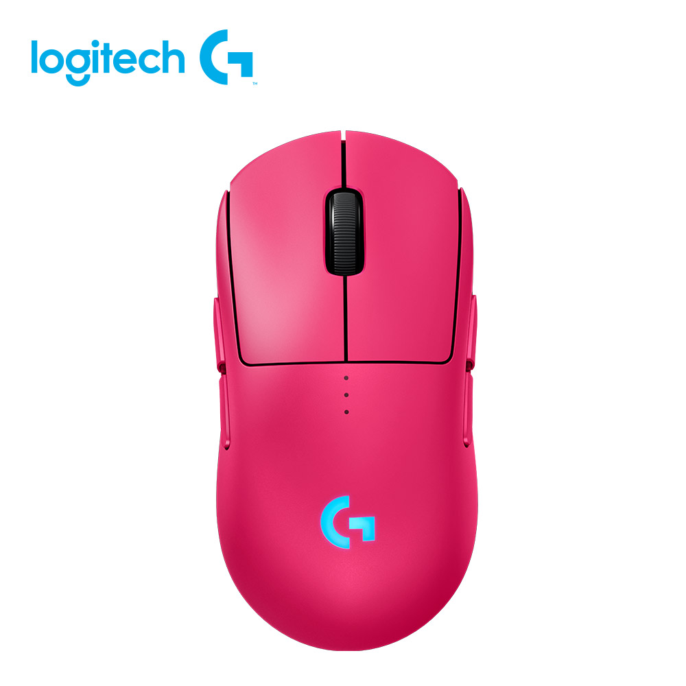 羅技Logitech PRO 2 LIGHTSPEED無線電競滑鼠-桃紅