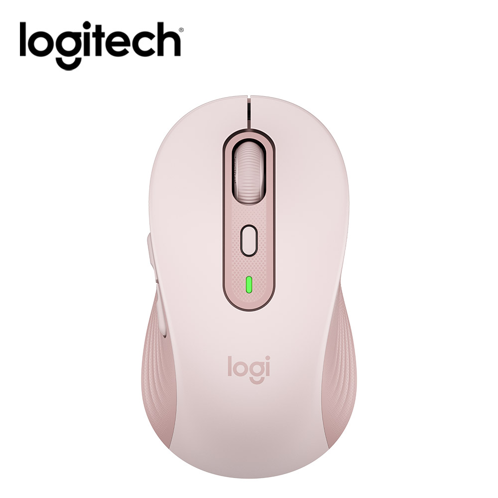 羅技Logitech M750多工靜音無線滑鼠(大手版)-玫瑰粉