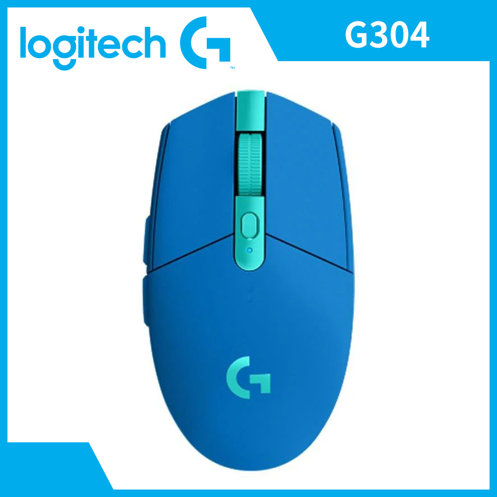 羅技Logitech G304無線電競滑鼠-藍