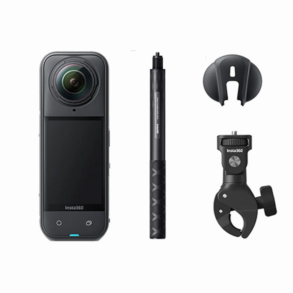 Insta360 X5 8K全景運動相機 機車多重視角套裝
