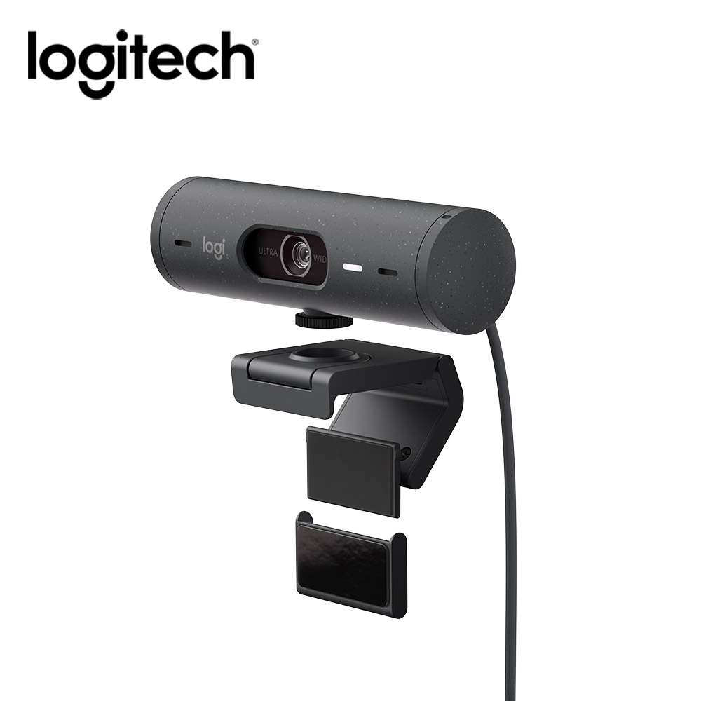 羅技 Logitech BRIO 500 網路攝影機-石墨灰