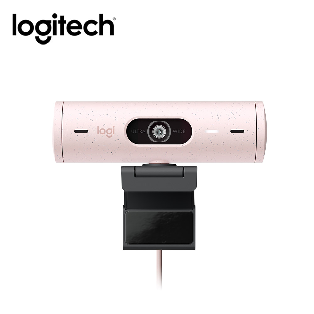 羅技 Logitech BRIO 500 網路攝影機-玫瑰粉