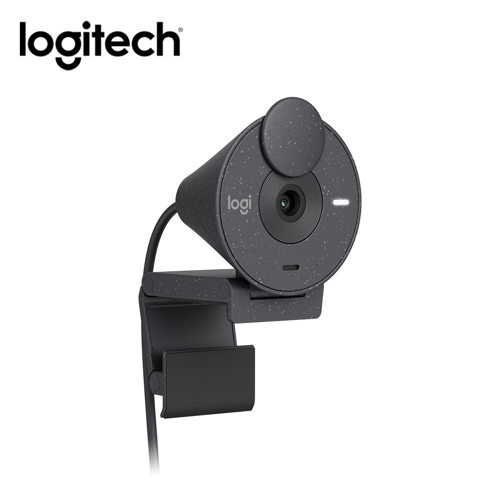羅技 Logitech BRIO 300 網路攝影機-石墨黑